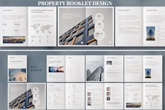 design hospitality company brochure, airbnb property booklet, guidebook