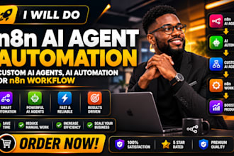 do n8n ai agent automation, custom ai agents, ai automation or n8n workflow