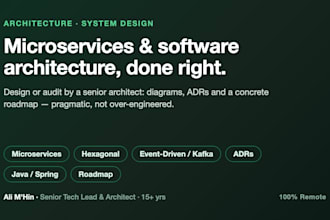 design or audit your microservices and software architecture