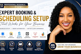 setup simplybook me calendly acuity scheduling square site, vagaro, dubsado