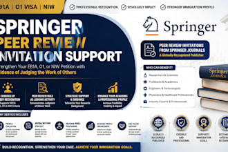 secure ieee elsevier springer peer review invite to meet uscis judging criteria