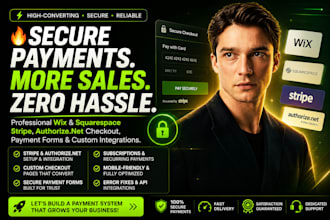 do wix, squarespace stripe, authorize net checkout, customization, payment form