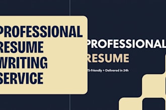 write or rewrite your professional resume and CV