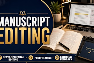 provide developmental editing, proofreading, and manuscript evaluation