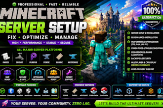 setup fix optimize minecraft server paper spigot purpur forge fabric neoforge