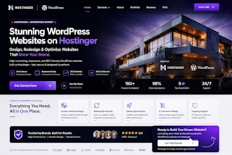 design hostinger wordpress website, hostinger website design redesign, hostinger