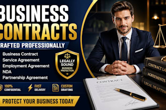 draft business contract, service agreement, employment agreement and nda