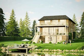 do house 3d landscape design backyard patio and decks with 3d walkthrough video