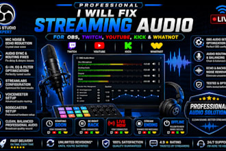 fix streaming audio for obs twitch youtube kick and whatnot