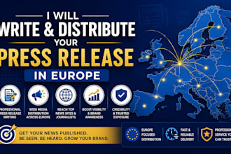 write and distribute your press release in europe