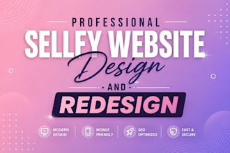 design sellfy website, create sellfy store