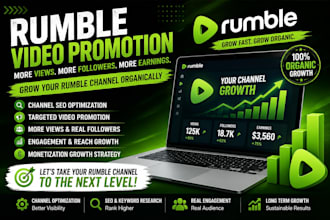promote your rumble channel get more reach engagement and earnings