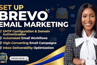 set up brevo email marketing, automation, SMTP, and email campaigns