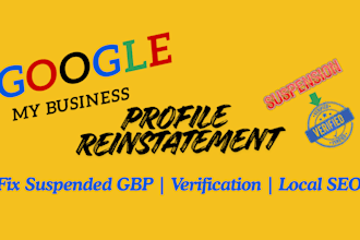 reinstate suspended google my business profile and fix gmb gbp suspension