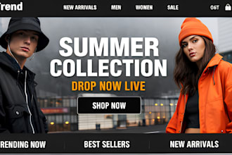 redesign luxury shopify clothing store fashion website and street wear