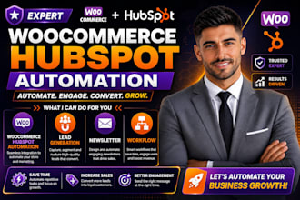 setup woocommerce hubspot automation, lead generation, newsletter, workflow