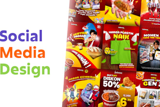 create modern social media post designs