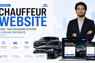 build a chauffeur website with limo, taxi booking system and online payments