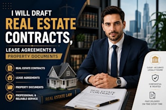 be your real estate lawyer for property contracts and agreements