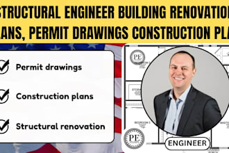 structural engineer building renovation plans, permit drawings construction plan