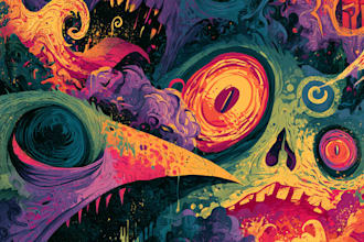 draw surreal horror art