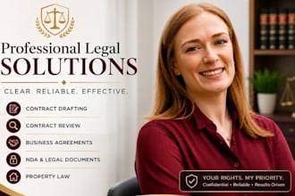 be your lawyer for real estate property law, legal advice, contract review