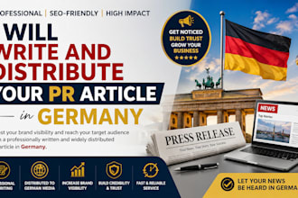 write and distribute your PR article in germany