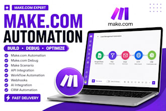 make com automation, make com debug, make scenario , make com expert and fix