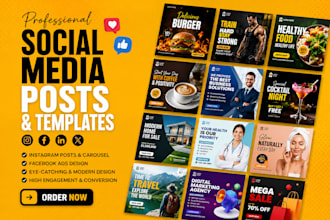 design social media posts carousel design, facebook post, instagram post design