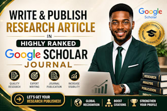 write and publish research article in google scholar journal