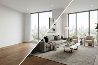 do realistic virtual staging and virtual renovation for your property