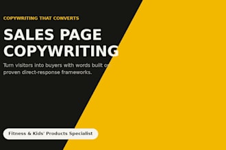write a persuasive sales page copy for your product