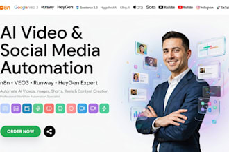 n8n ai video youtube automation faceless cash cow channel heygen elevenlabs veo3