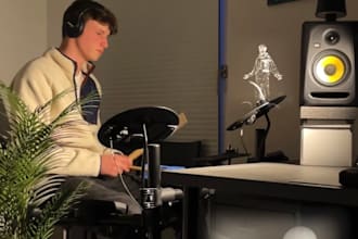 record drums for you in any style