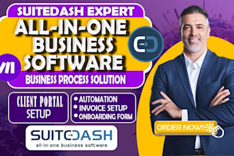 setup suitedash CRM, client portal, automation and project management, integrate