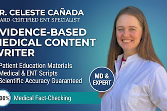 write evidence based medical and healthcare content