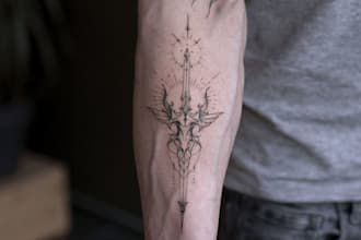 design a minimalist fine line tattoo