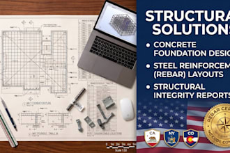 design structural engineering drawings for foundation slabs and framing plans