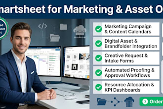 set up smartsheet for marketing operations and asset management