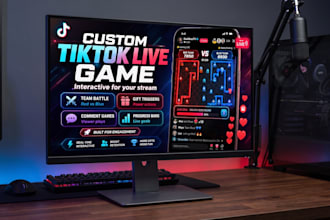 create a custom tiktok live interactive game for your stream