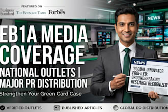 write and publish news articles for eb1a or eb2 niw media coverage
