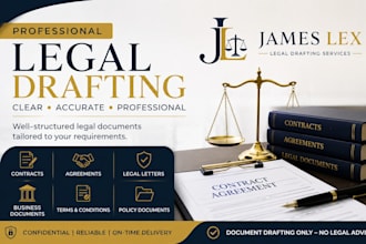draft clear and professional legal document