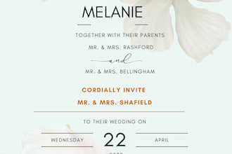 design elegant stationery for weddings, events and businesses