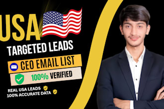 do USA b2b lead generation CEO email list and verified leads