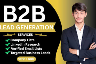 provide b2b lead generation and verified email list building