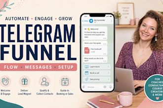 create a telegram funnel and chatbot