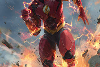 draw a superhero comic