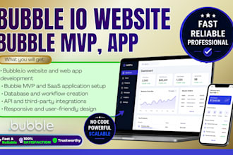 build bubble io website bubble app bubble mvp no code saas and web appliaction