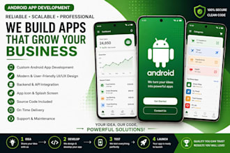 develop a professional android app or mobile application