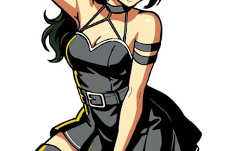 draw tasteful mature anime pin up character art